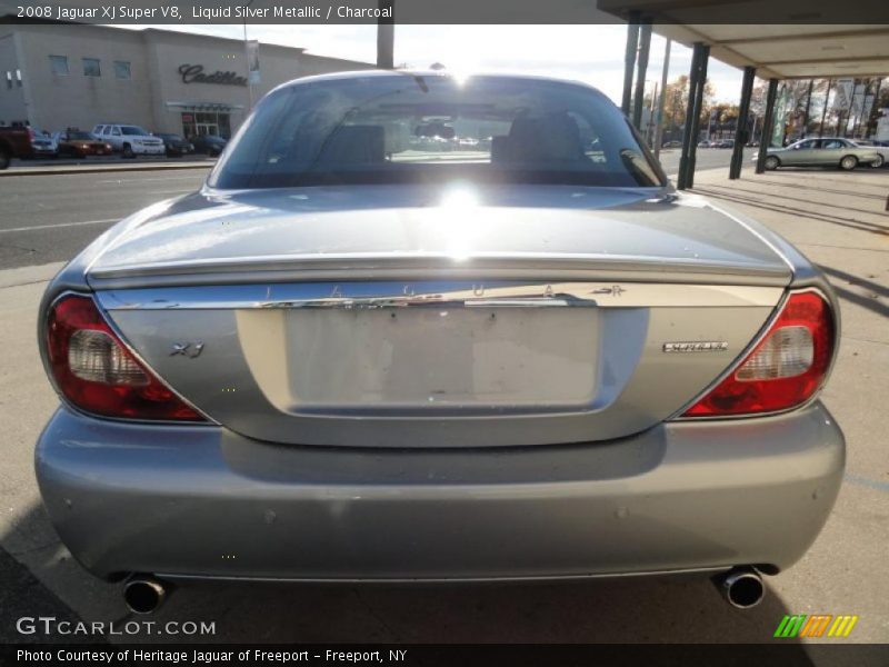 Liquid Silver Metallic / Charcoal 2008 Jaguar XJ Super V8