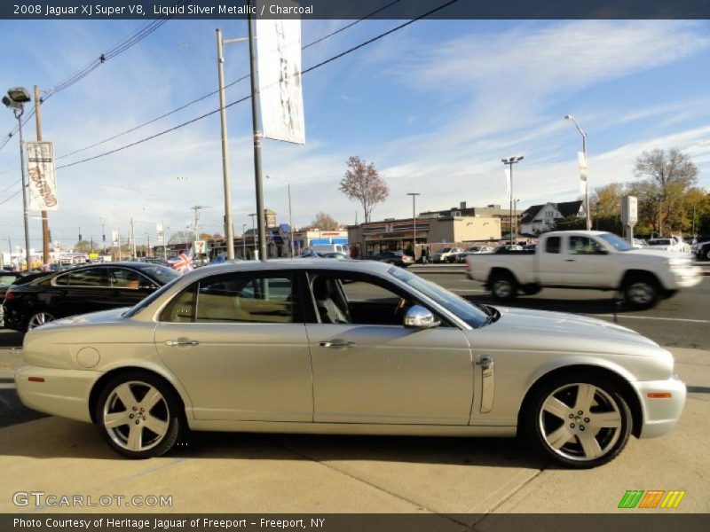 Liquid Silver Metallic / Charcoal 2008 Jaguar XJ Super V8