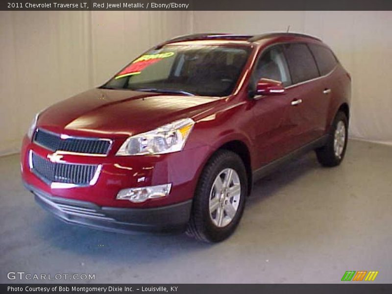 Red Jewel Metallic / Ebony/Ebony 2011 Chevrolet Traverse LT