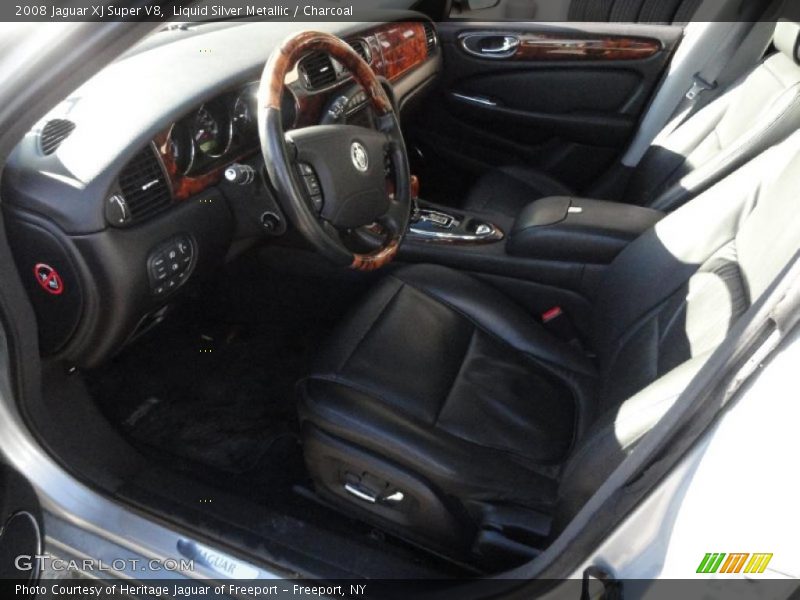 Liquid Silver Metallic / Charcoal 2008 Jaguar XJ Super V8