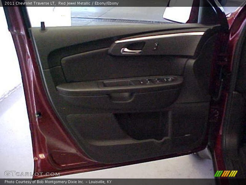 Red Jewel Metallic / Ebony/Ebony 2011 Chevrolet Traverse LT