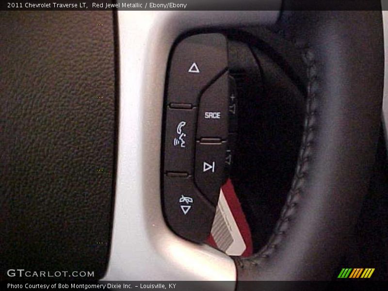 Red Jewel Metallic / Ebony/Ebony 2011 Chevrolet Traverse LT