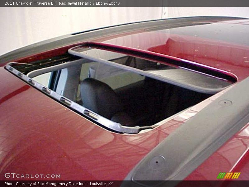 Red Jewel Metallic / Ebony/Ebony 2011 Chevrolet Traverse LT