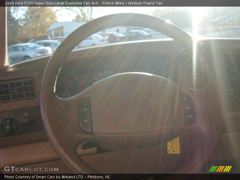 Oxford White / Medium Prairie Tan 1999 Ford F250 Super Duty Lariat Extended Cab 4x4