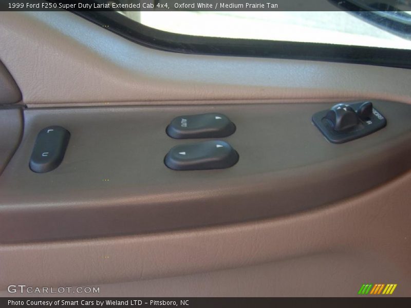 Oxford White / Medium Prairie Tan 1999 Ford F250 Super Duty Lariat Extended Cab 4x4