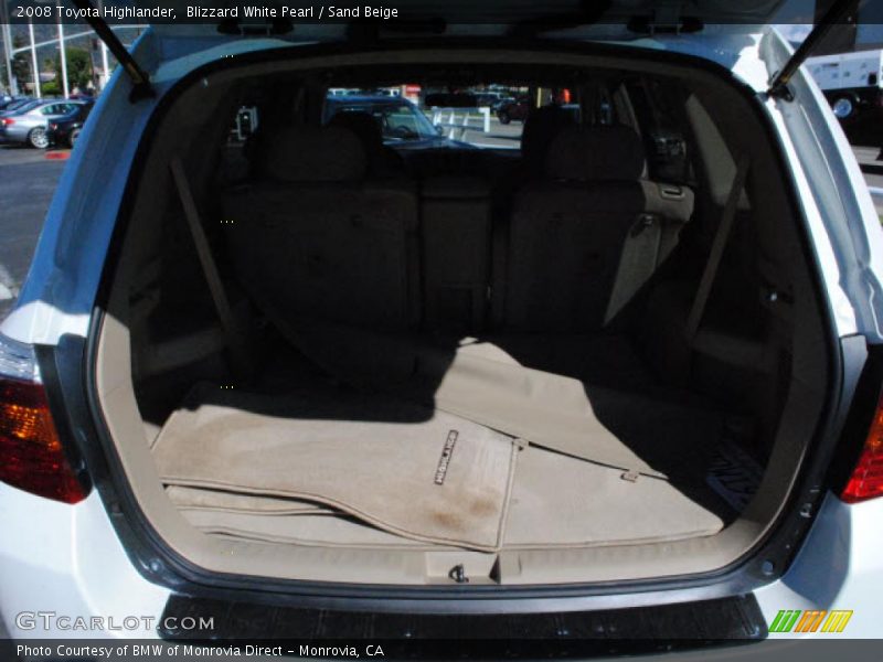 Blizzard White Pearl / Sand Beige 2008 Toyota Highlander