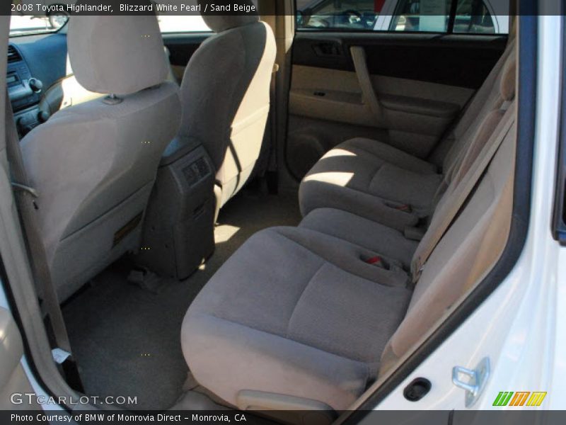 Blizzard White Pearl / Sand Beige 2008 Toyota Highlander
