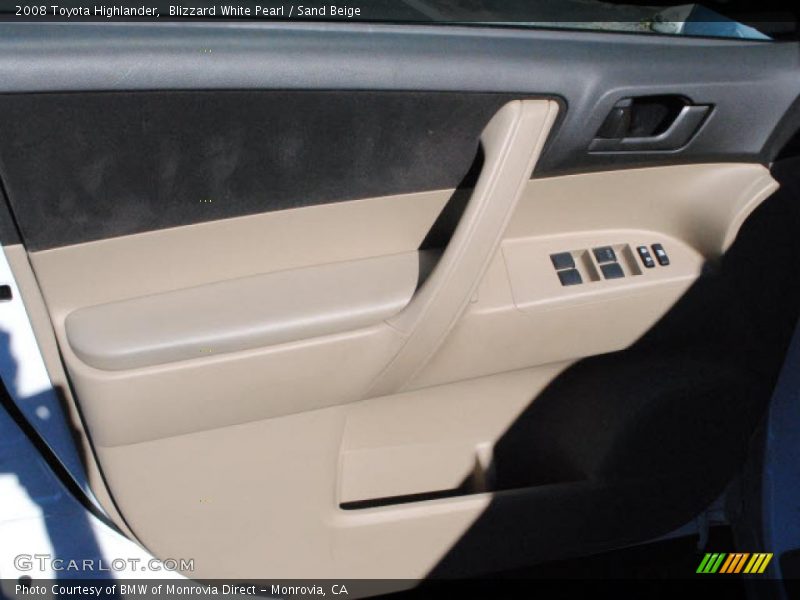 Blizzard White Pearl / Sand Beige 2008 Toyota Highlander