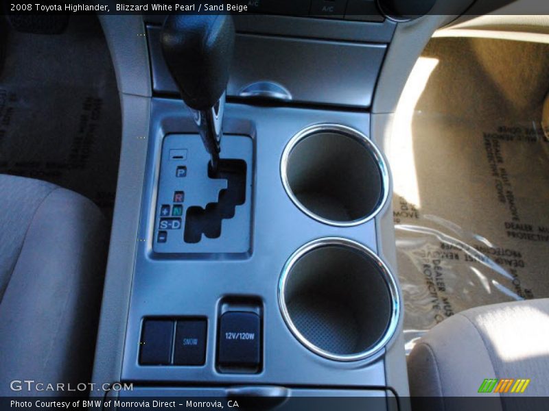 Blizzard White Pearl / Sand Beige 2008 Toyota Highlander