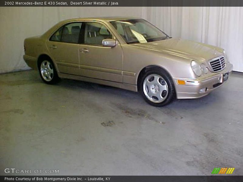 Desert Silver Metallic / Java 2002 Mercedes-Benz E 430 Sedan