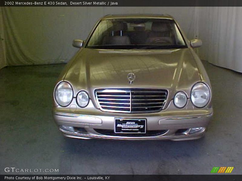 Desert Silver Metallic / Java 2002 Mercedes-Benz E 430 Sedan