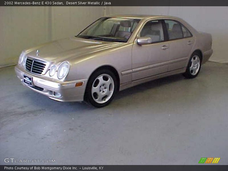 Desert Silver Metallic / Java 2002 Mercedes-Benz E 430 Sedan