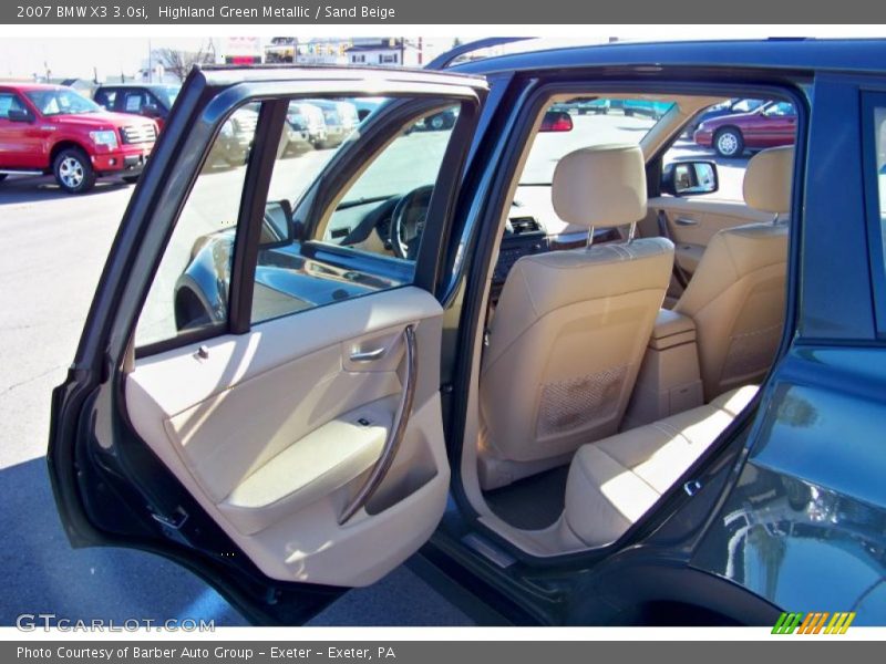 Highland Green Metallic / Sand Beige 2007 BMW X3 3.0si
