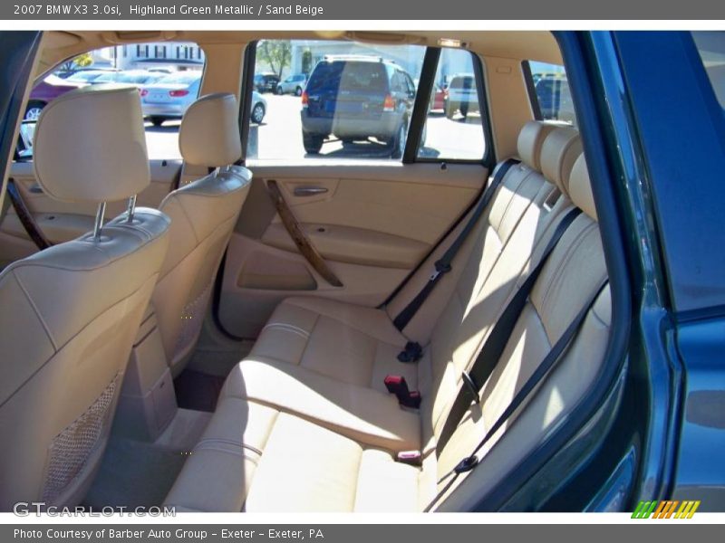 Highland Green Metallic / Sand Beige 2007 BMW X3 3.0si