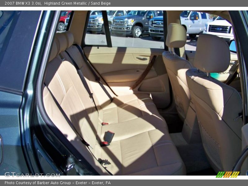 Highland Green Metallic / Sand Beige 2007 BMW X3 3.0si