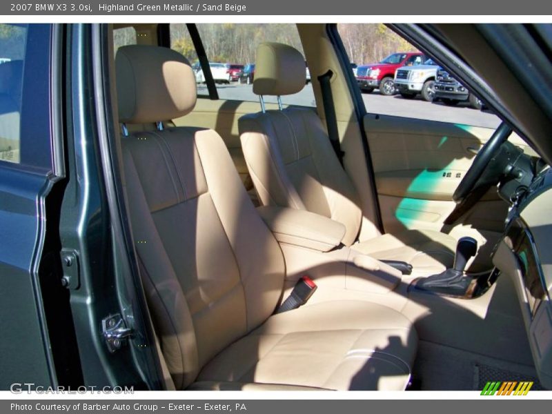 Highland Green Metallic / Sand Beige 2007 BMW X3 3.0si