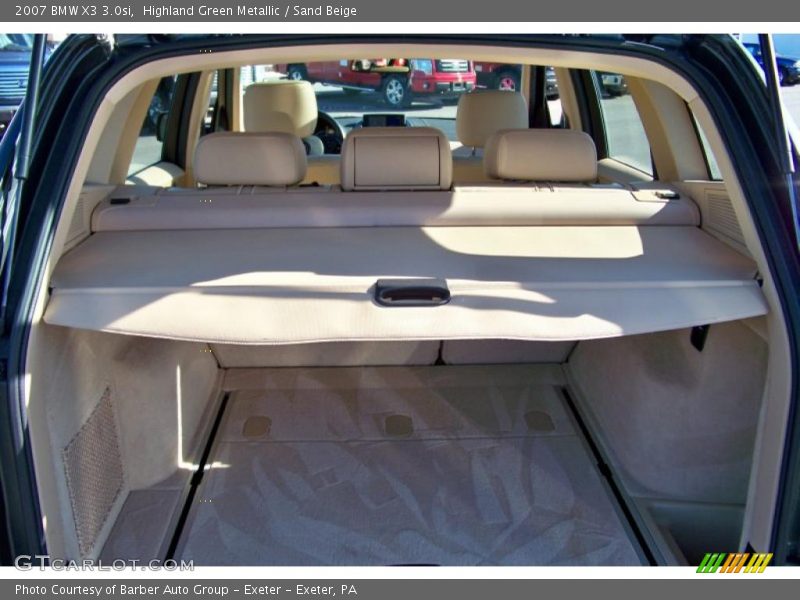 Highland Green Metallic / Sand Beige 2007 BMW X3 3.0si