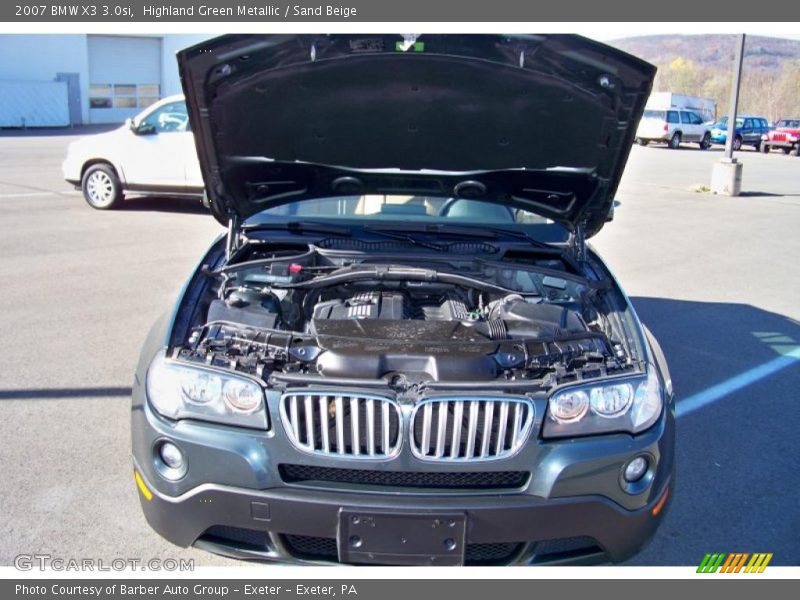 Highland Green Metallic / Sand Beige 2007 BMW X3 3.0si