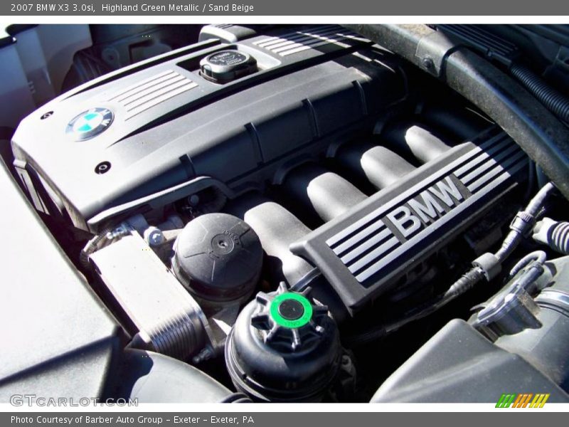 Highland Green Metallic / Sand Beige 2007 BMW X3 3.0si