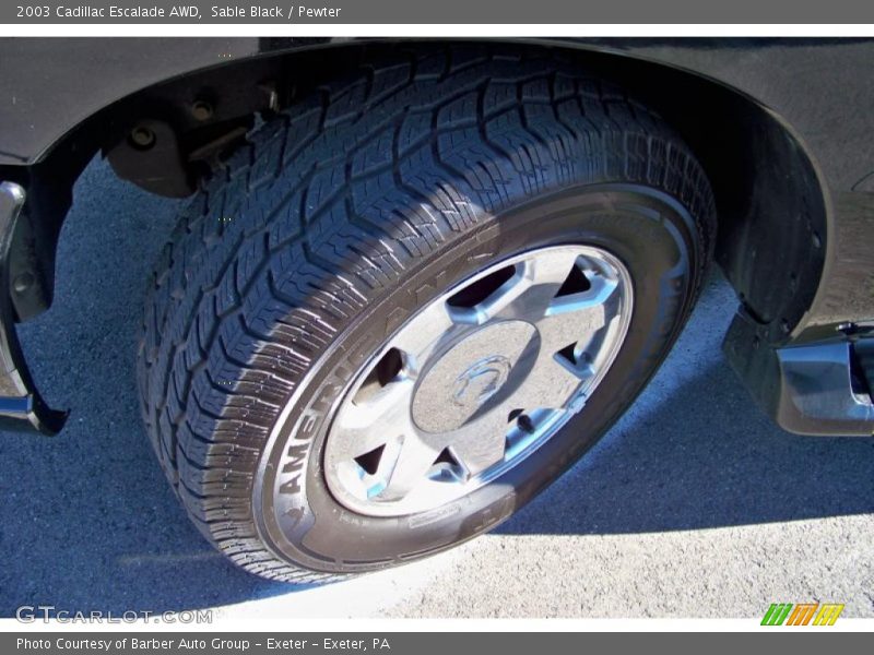 Sable Black / Pewter 2003 Cadillac Escalade AWD