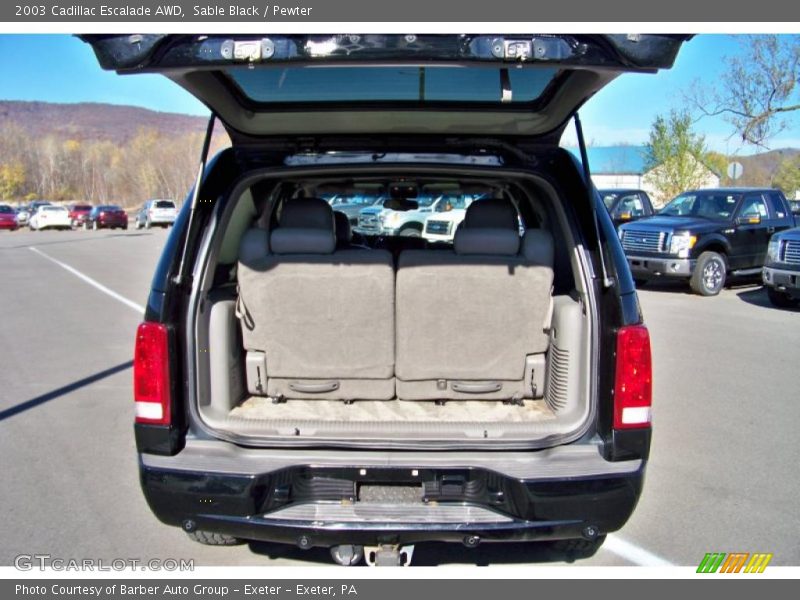 Sable Black / Pewter 2003 Cadillac Escalade AWD
