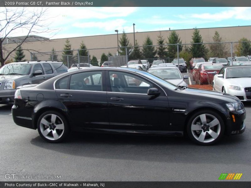 Panther Black / Onyx/Red 2009 Pontiac G8 GT