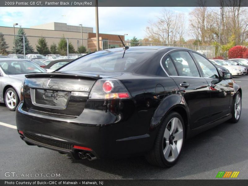 Panther Black / Onyx/Red 2009 Pontiac G8 GT
