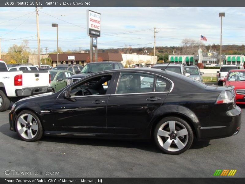 Panther Black / Onyx/Red 2009 Pontiac G8 GT