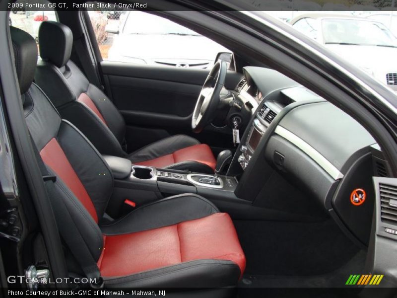 Panther Black / Onyx/Red 2009 Pontiac G8 GT
