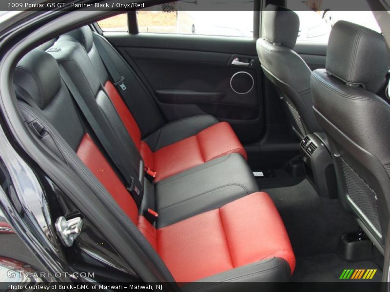 Panther Black / Onyx/Red 2009 Pontiac G8 GT