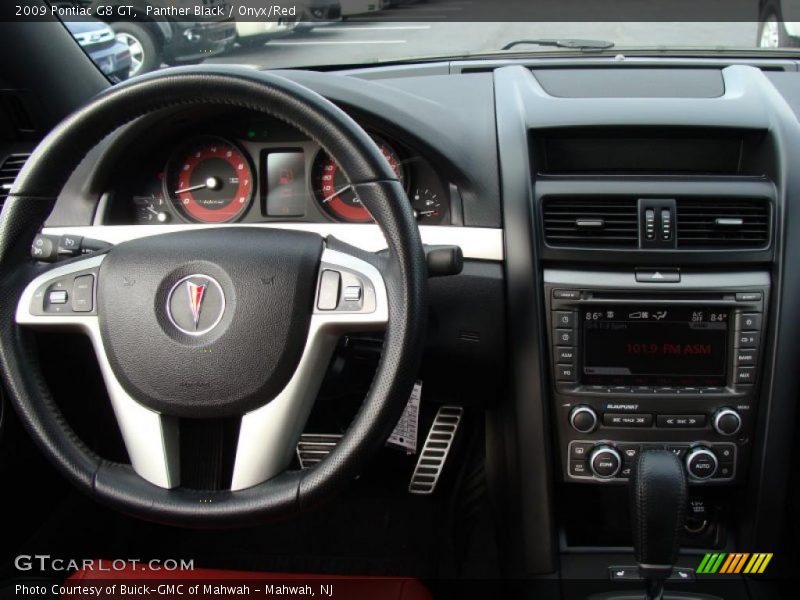 Panther Black / Onyx/Red 2009 Pontiac G8 GT