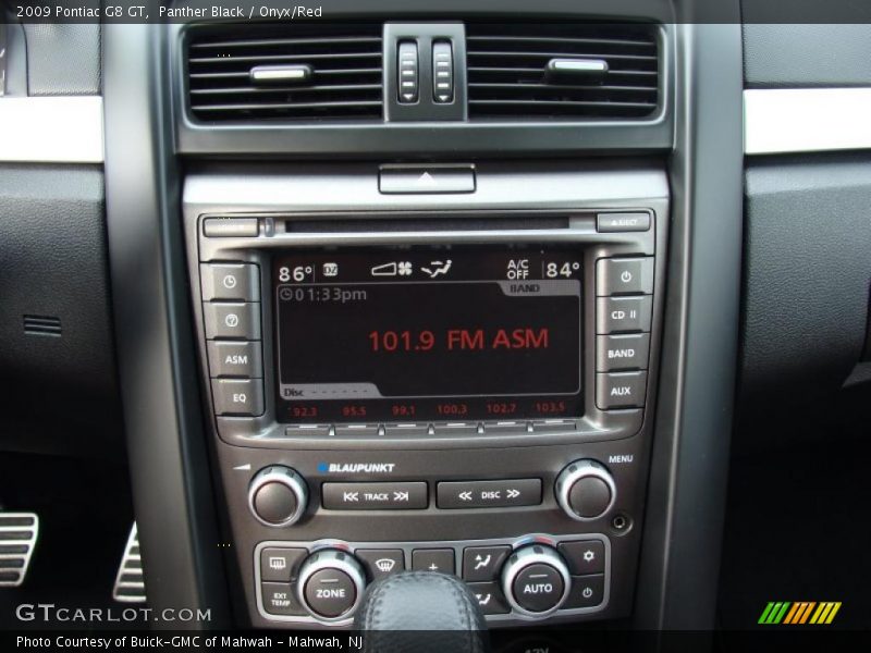 Panther Black / Onyx/Red 2009 Pontiac G8 GT