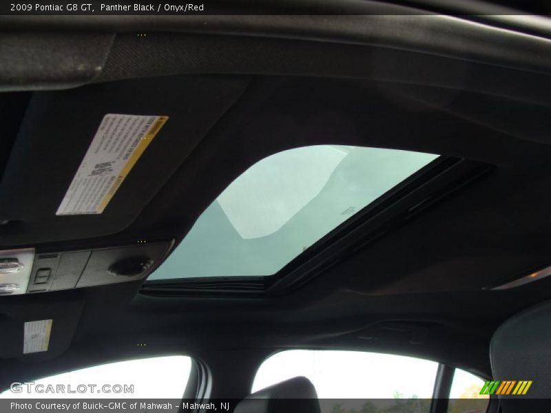 Panther Black / Onyx/Red 2009 Pontiac G8 GT