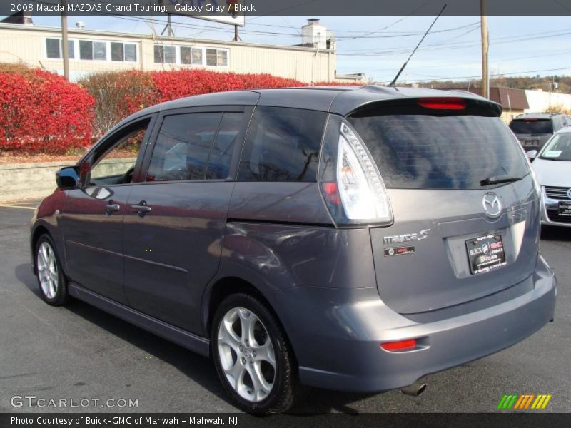 Galaxy Gray / Black 2008 Mazda MAZDA5 Grand Touring