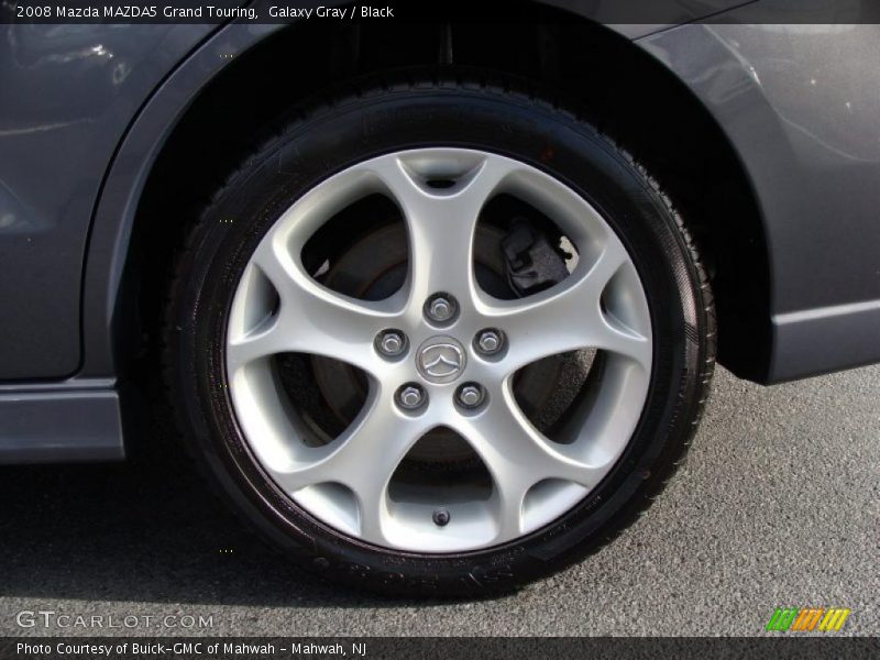 Galaxy Gray / Black 2008 Mazda MAZDA5 Grand Touring
