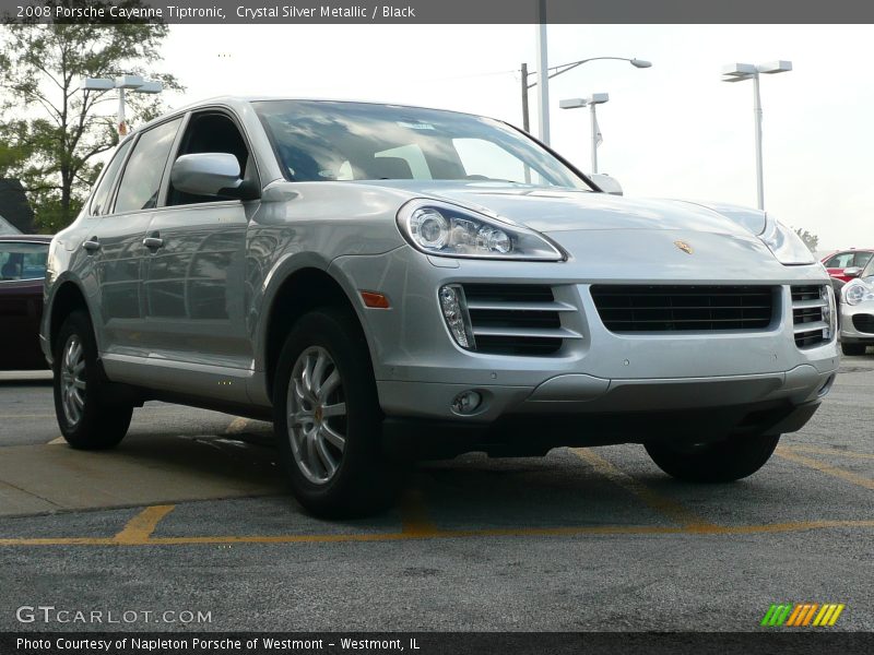 Crystal Silver Metallic / Black 2008 Porsche Cayenne Tiptronic