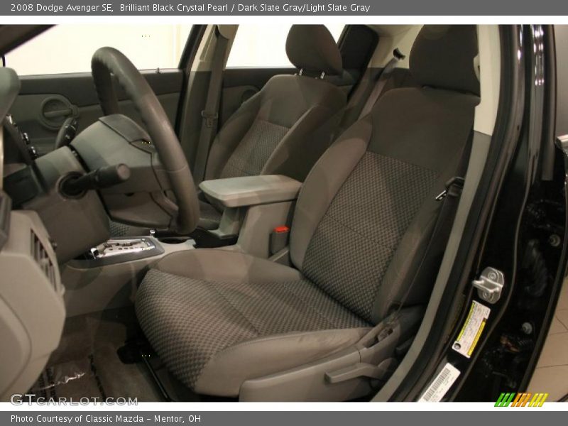 Brilliant Black Crystal Pearl / Dark Slate Gray/Light Slate Gray 2008 Dodge Avenger SE