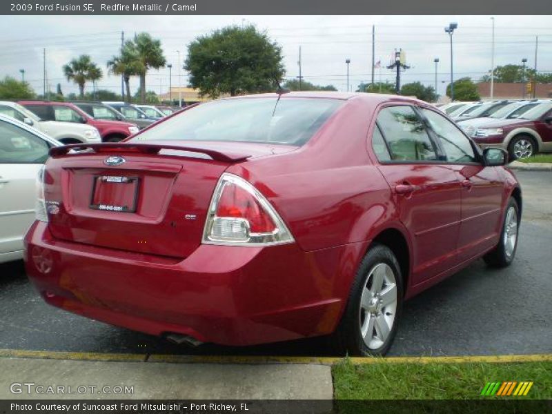 Redfire Metallic / Camel 2009 Ford Fusion SE