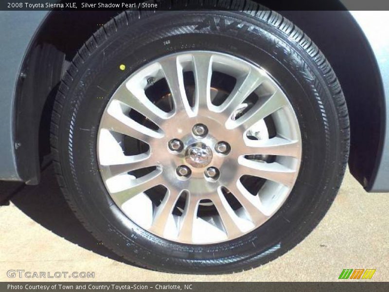 Silver Shadow Pearl / Stone 2008 Toyota Sienna XLE