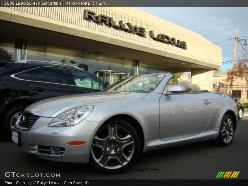 Mercury Metallic / Ecru 2008 Lexus SC 430 Convertible