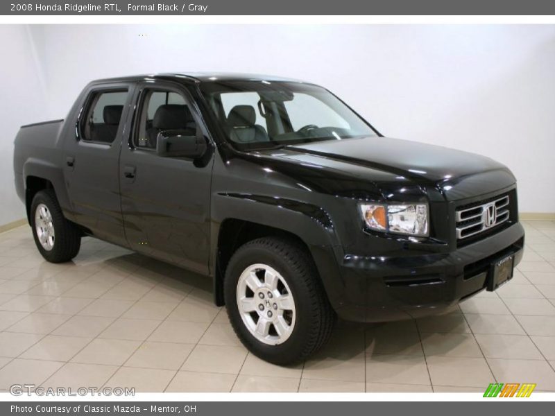 Formal Black / Gray 2008 Honda Ridgeline RTL