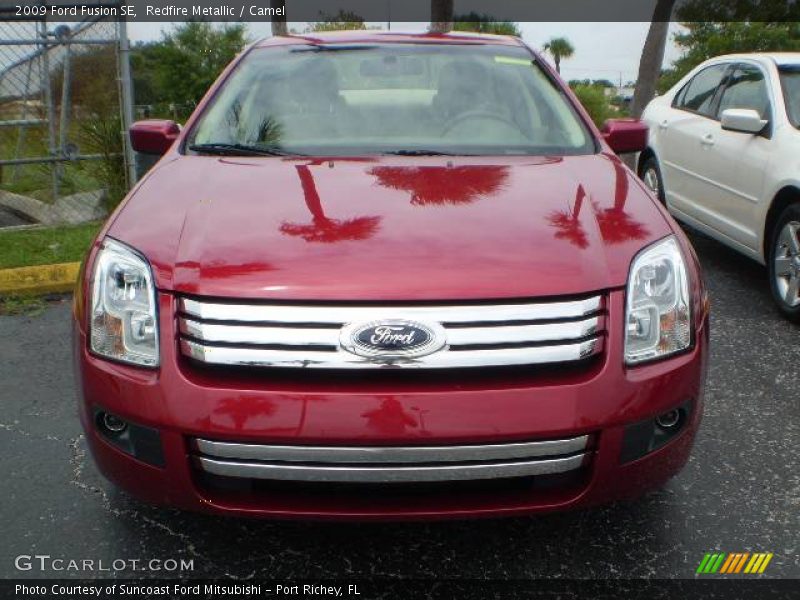 Redfire Metallic / Camel 2009 Ford Fusion SE