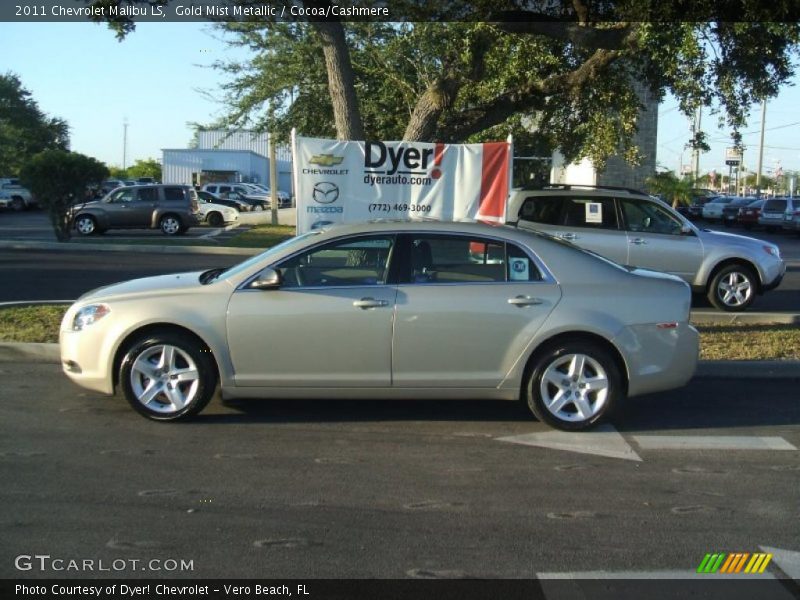 Gold Mist Metallic / Cocoa/Cashmere 2011 Chevrolet Malibu LS