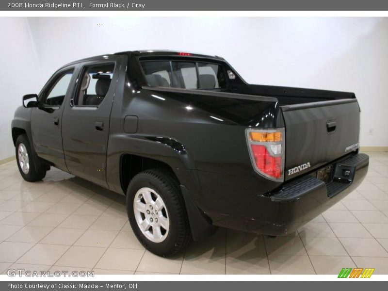 Formal Black / Gray 2008 Honda Ridgeline RTL
