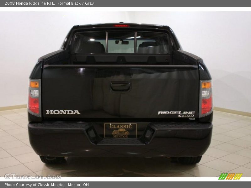 Formal Black / Gray 2008 Honda Ridgeline RTL
