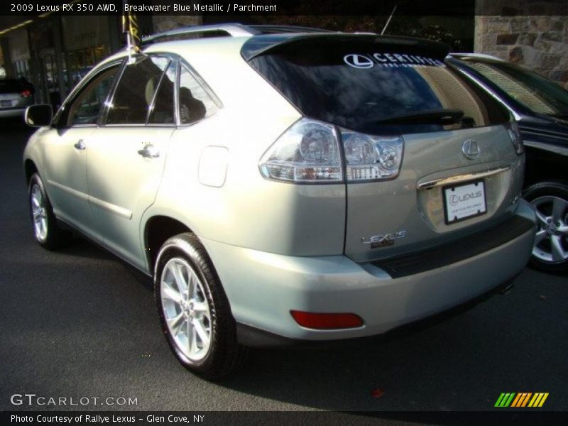 Breakwater Blue Metallic / Parchment 2009 Lexus RX 350 AWD