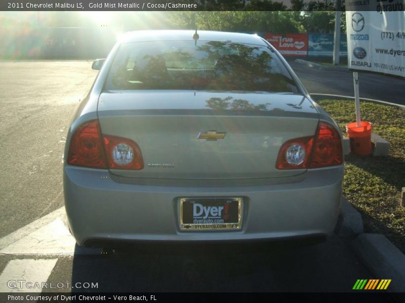 Gold Mist Metallic / Cocoa/Cashmere 2011 Chevrolet Malibu LS