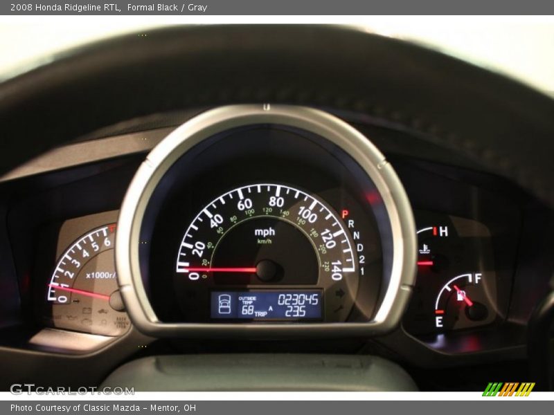 Formal Black / Gray 2008 Honda Ridgeline RTL