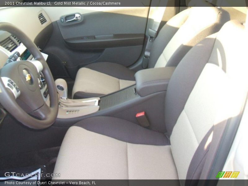 Gold Mist Metallic / Cocoa/Cashmere 2011 Chevrolet Malibu LS