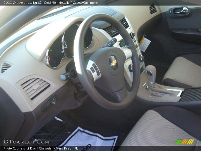Gold Mist Metallic / Cocoa/Cashmere 2011 Chevrolet Malibu LS